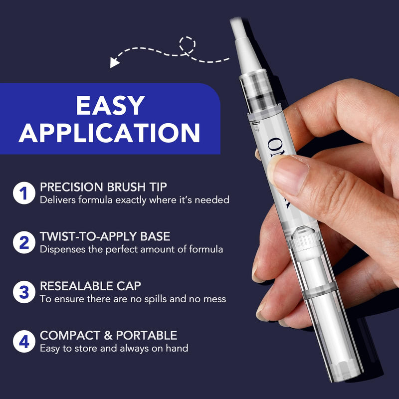 Toenail Fungus Pen - Toenail Fungus Treatment Extra Strength for Damaged, Discolored Nail - 25% Undecylenic Acid with Tea Tree, Jojoba (0.1 Fl Oz (Pack of 5)) - BeesActive Australia