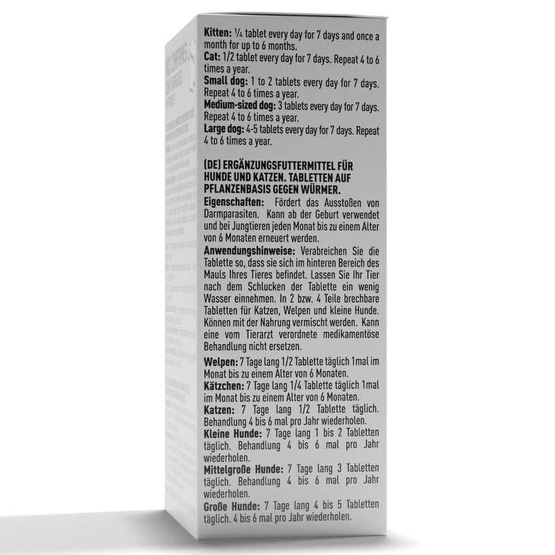 VETOCANIS AnimoConcept Vetocanis - tablets against dog and cat worms - plant extracts - meat flavor 1 x 30 pieces - BeesActive Australia