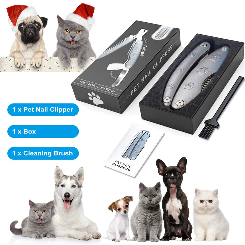 Quite Dog Nail Trimmers for Sensitive Dog, 【Smoothest Sharp】 Heavy Duty Dog Nail Clippers for Large Dog Medium Small Dogs, Dog Toenail Clippers, Professional Dog Nail Clipper for All Dogs Thick Nail - BeesActive Australia