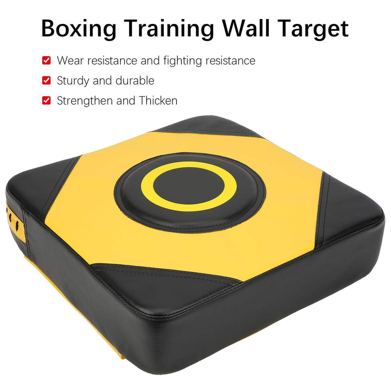 PU Wall Punch Target Wall Boxing Focus Target Fighting Pad Taekwondo Training Bag Household Boxing Training Equipment (Black and Yellow)