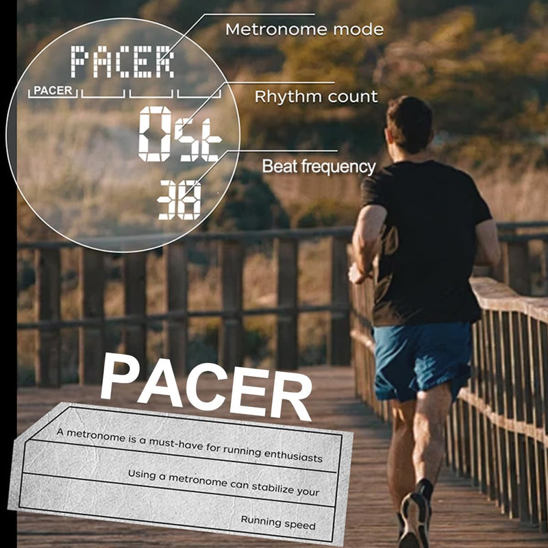 findtime Men's Digital Watch Pedometer Step Counter Watches Military Compass Waterproof Wrist Watch Tactical Sport Watch Calories Counter Pacer Running Wristwatch LED Light Stopwatch Countdown Black_2197 - BeesActive Australia