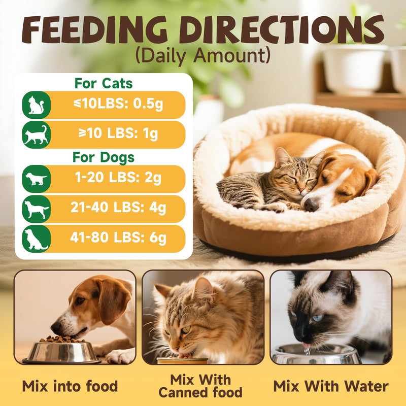 Mushroom for Dogs & Cats Lumps & Bumps, Turkey Tail Mushroom for Dog with MSM for Joint Health, 16 in 1 Dog Mushroom Powder with Reishi, Lion’s Mane-Immune, Cognitive, Digestive, Liver Health & Skin
