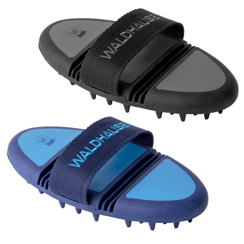 WALDHAUSEN Flex massage curry comb, black/gray - BeesActive Australia