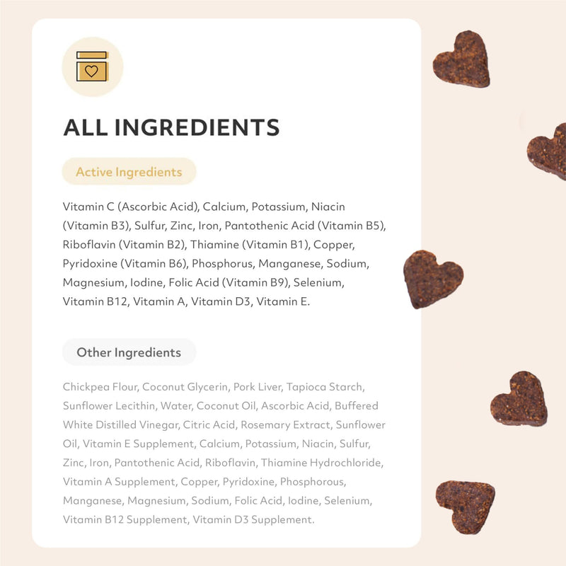 Reggie Morning Multivitamins for Dogs | Advanced Daily Immunity Booster for Heart, Joint, Skin, and Gut Health | Made in The USA, Vet-Approved, & Ideal for All Ages, Breeds, and Sizes - 60 Soft Chews - PawsPlanet Australia