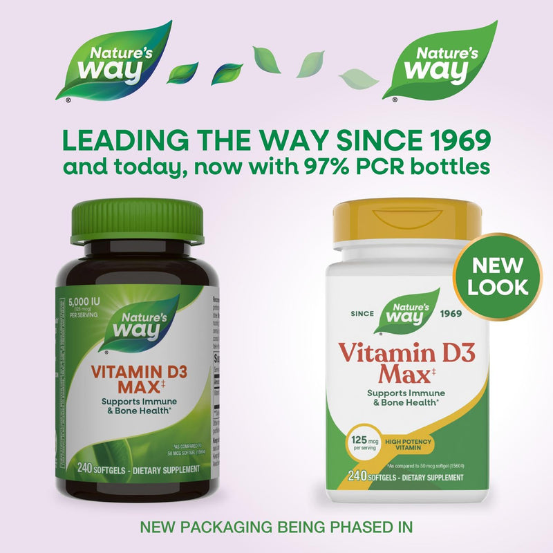 Natures Way Vitamin D3 5000 Iu, 240 CT