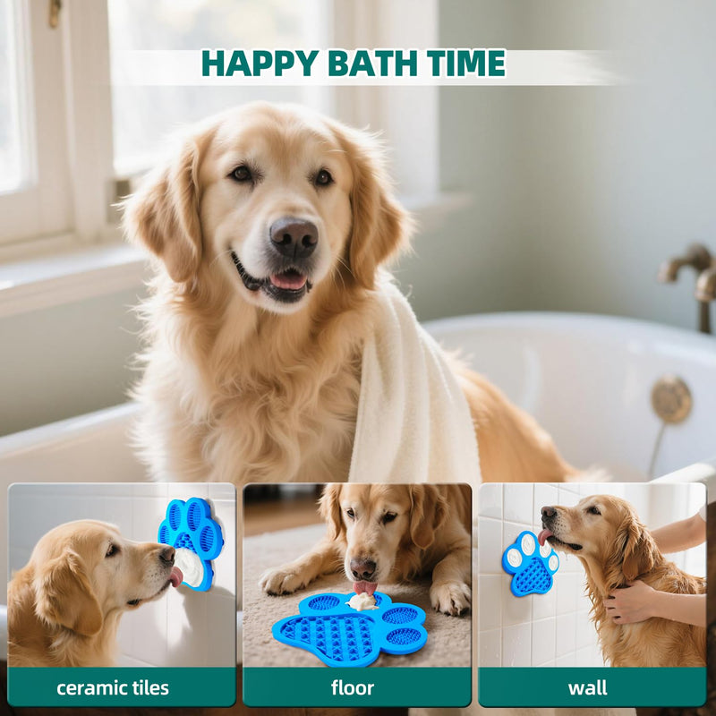 Lick Pad for Dogs Non-Slip Strong Suction Cup Fixed Soothing Toys Pet Grooming Bath Soothing Toys Anti-Anxiety Distraction Reusable Reusable Treats Can be Applied Pet Stress Relief Toys Easy to Clean Yellow NO