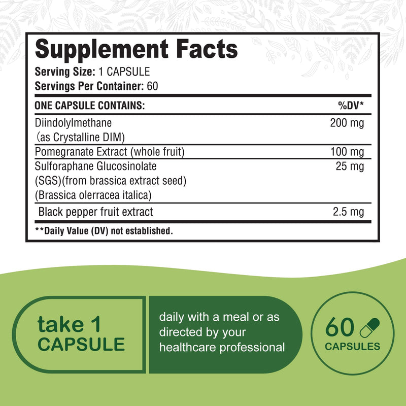 Nutraceuticals - DIM SGS +, Hormone + Detox (60 Capsules) - BeesActive Australia