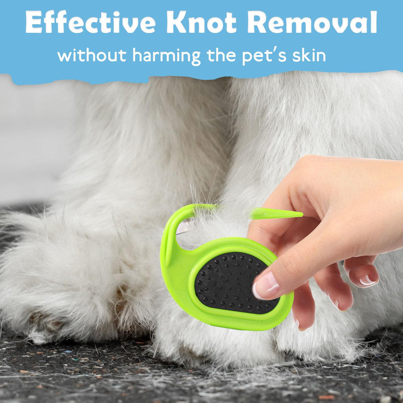 2 Pcs Pet Knotting Comb - 3 in 1 Grooming Tool for Cats and Dogs - Easy to Use - Removes Tangles and Knotted Hair - Suitable for All Pets - Professional Grooming at Home - BeesActive Australia