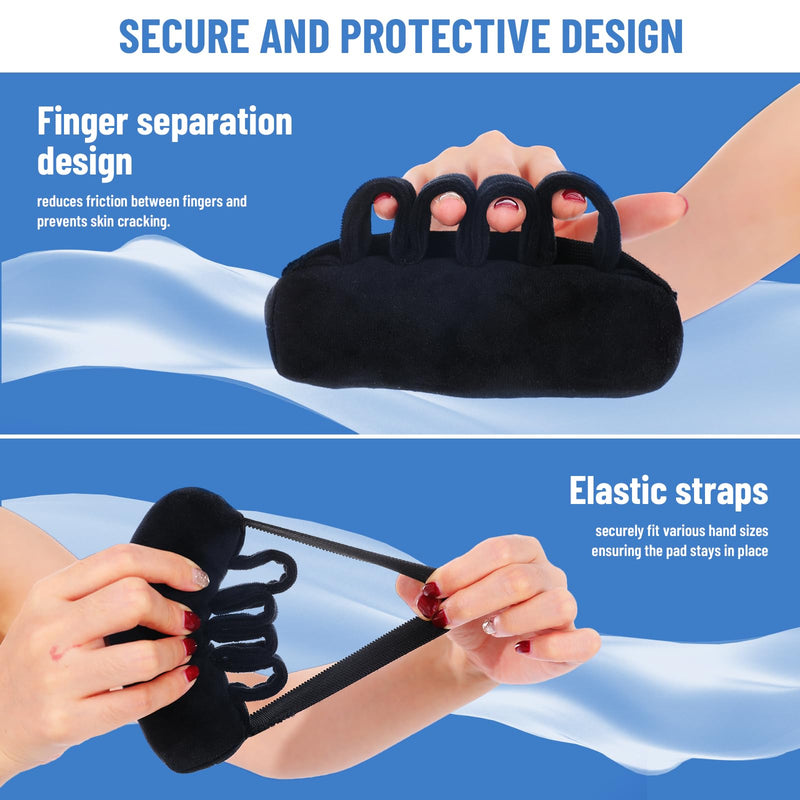 TYYIHUA Palm Protector Palm Grips Hand Contracture Cushions with Elastic Band & Finger Sepereter, for Stroke Hand, Arthritis Parkinson Dementia 2