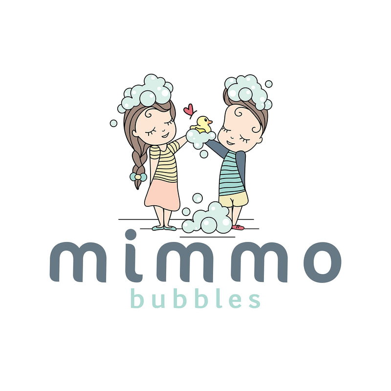 Mimmo Bubbles Moisturizing 3-in-1 Bubble Bath, Shampoo & Body Wash with Organic Aloe & Shea Butter, plus Plant-Based Squalane - Gentle for All Ages with Sensitive Skin - Vegan & Hypoallergenic 17 oz - BeesActive Australia