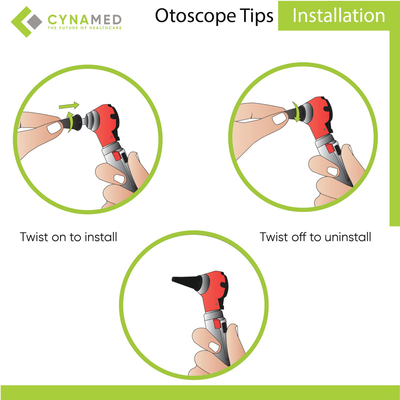 CynaMed Disposable Otoscope Covers (50-Pack) – Plastic Specula Tips, 2.5mm & 4mm Speculum for Otoscope - BeesActive Australia