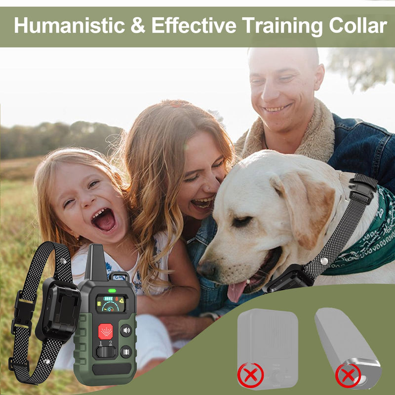 Citronella Training Collar for Dog, [1*Citronella Refill] with Beep/Vibration/Spray Mode & 6 Adjustable Sensitivities Spray Collar, IPX6 Waterproof Safer Spray Dog Training Collar for L/M/S Dogs Green-QT - BeesActive Australia