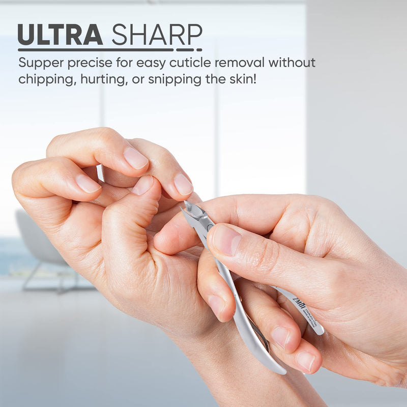 Cuticle Nippers – Professional Cuticle trimmer – Premium Stainless Steel Cuticle Remover Tool – Cuticle Cutter for Cuticle Trimming and Hangnails (Double Spring - Haft Jaw 5mm) Double Spring - Haft Jaw 5mm - BeesActive Australia