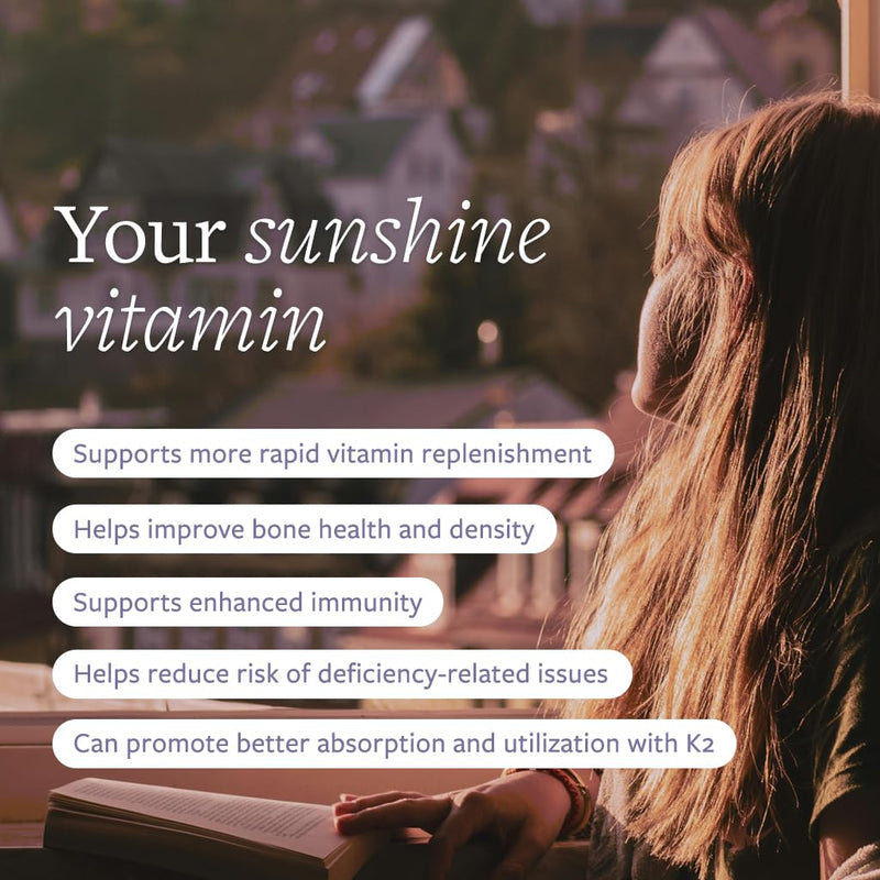 Clean Vitamin D3 K2, 2500 IU D3 + 45mcg MK-7, Bone & Immune Health, 30 Caps