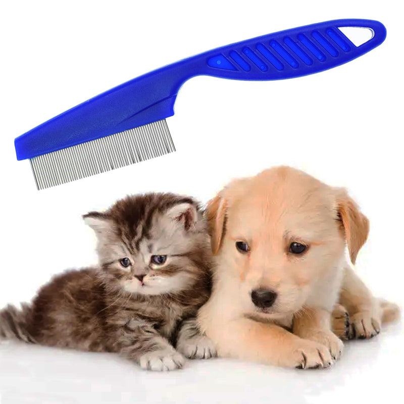 3 Pcs Pet Flea Combs Dog Cat Grooming Lice Comb for Removal Tear Stain Mucus Crust - BeesActive Australia