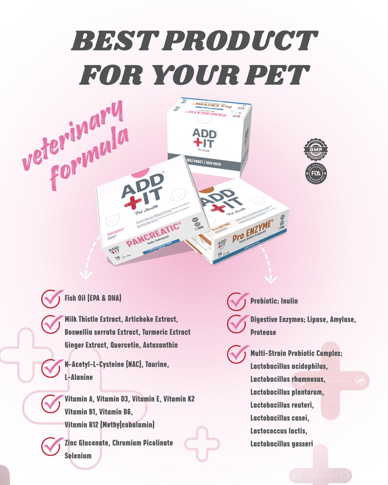 ADD IT® Pancreatic Support for Cats & Small Dogs | Duo Pack EPI Care