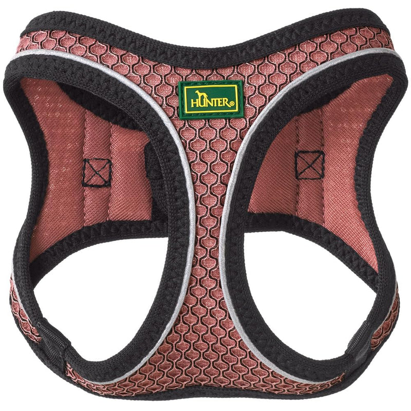 HUNTER HILO COMFORT harness for small dogs with mesh material and reflective elements, brown, S