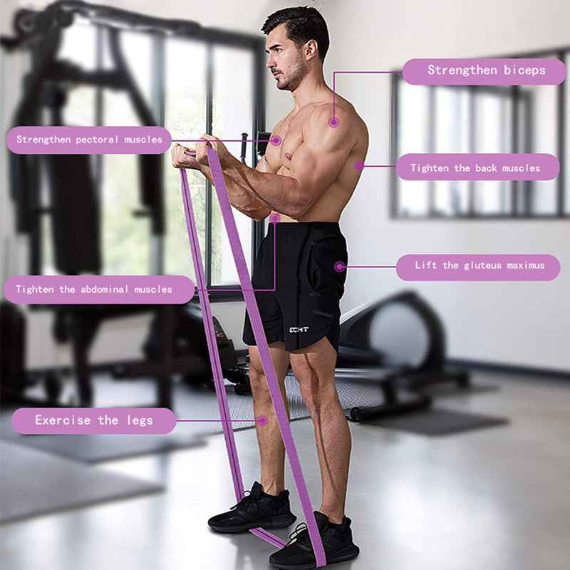 SUWEI Resistance Exercise Band 3.2" Width for Legs or Buttocks, Suitable for Female/Male Sports, Excersize Elastic Band for Home or Gym Exercise and Yoga mix