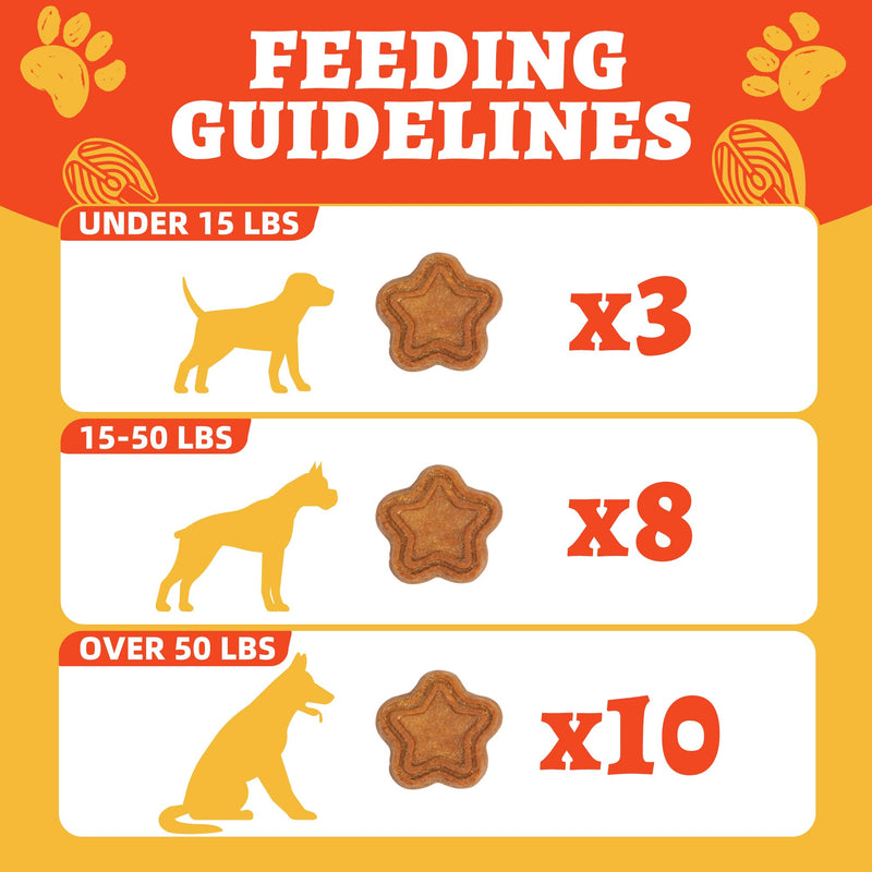 Just Try 15 OZ Salmon Oil Dog Treats Skin and Coat Health for Dogs Omega 3 Fatty Acids Puppy Training Treats Healthy Dog Treats
