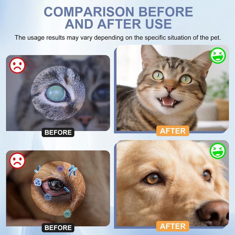 PET Dog Eye Gel,Daily Dog Eye Gel Drops,Moisturizes & Smooths Dry Eyes, Gentle Pet Eye Care for Dogs,Cats,1 Pack 1.41 OZ