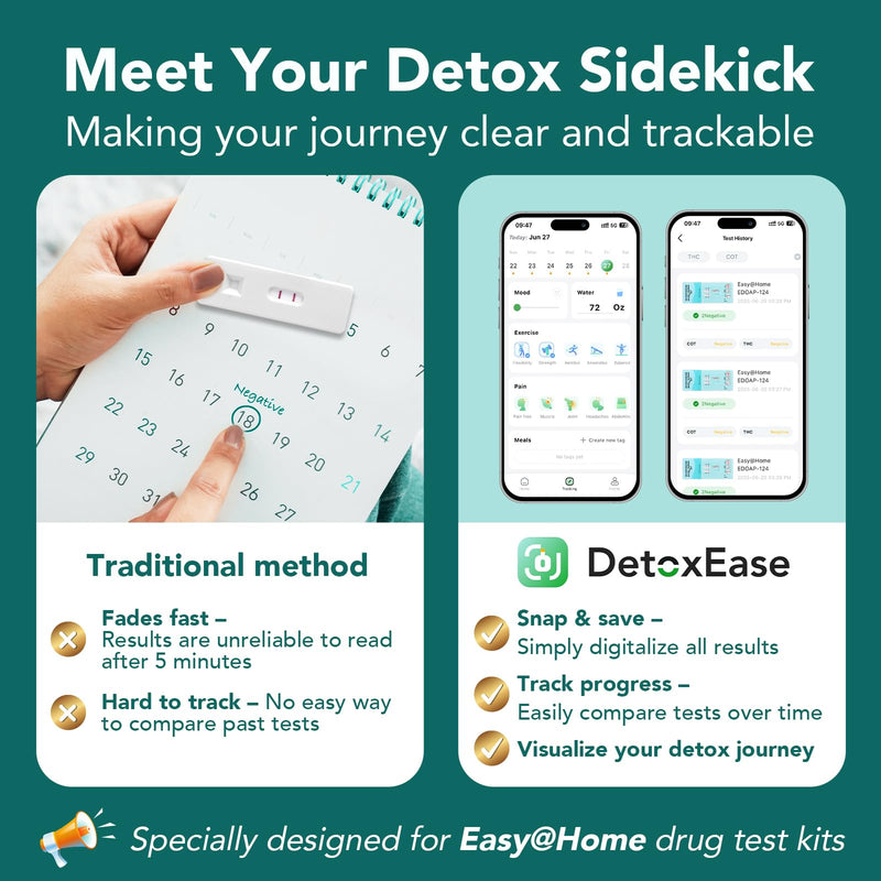 Easy@Home Multi-Drug Screen Test: (12 Pack) at Home Drug Testing Kits Detecting Amphetamine Oxazepam Cocaine Morphine Cannabinoids Human Urine Sample Only - #EDOAP-754 12 Pack - BeesActive Australia