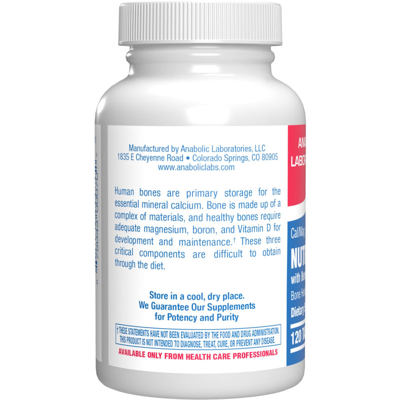 Calcium Magnesium D3 Bone Supplement for Women - Clinical Bone Strength Supplement with Magnesium Calcium Vitamin D3 & Boron Complex for Bone Maintenance - 120 Count Nutra Cal 1:1