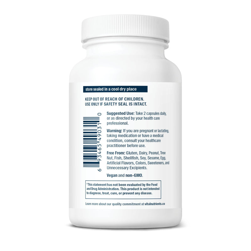Vital Nutrients Cortisol Balance | Vegan Adrenal Support Supplements | Cortisol Manager Supports Energy & Stress Levels | Ashwagandha & Magnesium for Relaxation | Gluten, Dairy, Soy Free | 90 Capsules 90 Count (Pack of 1)
