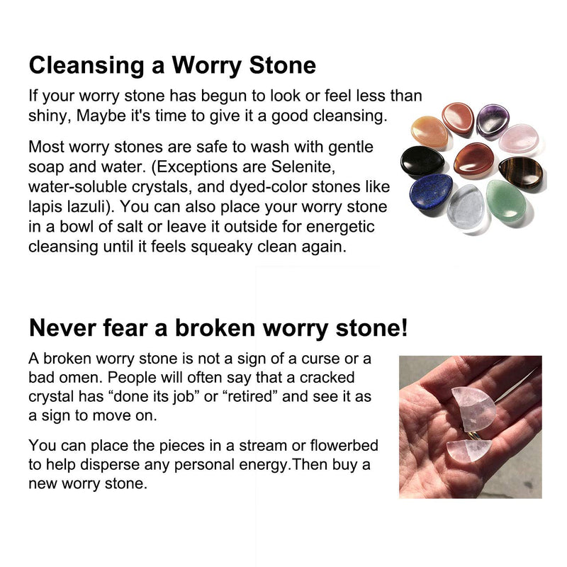 CrystalTears Tiger's Eye Thumb Worry Stone Healing Crystal Pocket Palm Stone Worry Stones for Anxiety Stress Relief #1 Tiger's Eye