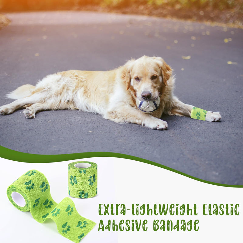6 Rolls No Chew Bandage for Dogs Bitter Bandage Wrap for Dogs Wound Wrap, 2 Inches x 5 yd - BeesActive Australia