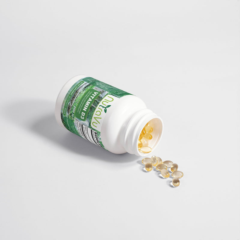 Vitamin D3 2000 IU, Bone Density and Immune Support, 100 Softgels