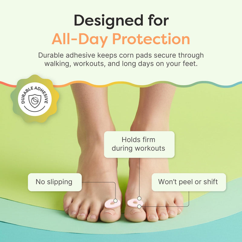 ZenToes Corn Pads for Toes, Anti-Friction Callus Cushions for Sensitive Skin, Soft Corn Cushions, Waterproof & Breathable, 72 Count 72 Count (Pack of 1) - BeesActive Australia