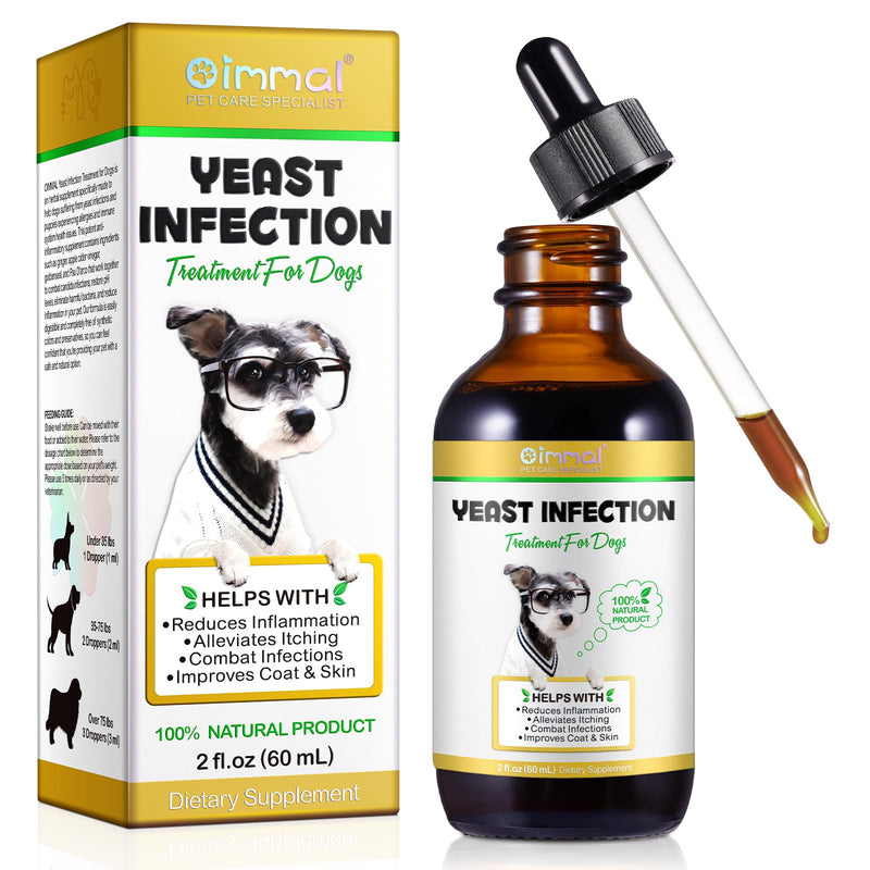 Natural Yeast Infection Treatment for Dogs, Ear Infections & Allergies, Support Healthy Itch Relief, Dog Allergy Relief, Alleviates Itching, Improves Coat & Skin, Dog Herbal Supplemen
