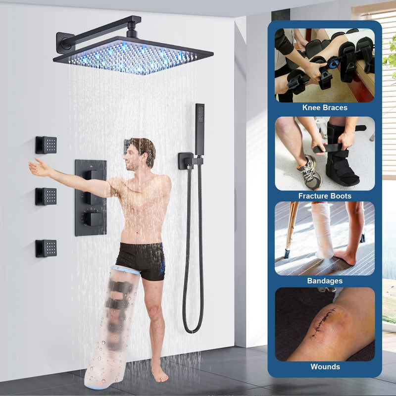 Waterproof Cast Covers for Shower Leg | Cover For Showering After Surgery Protects Foot & Leg | Cast Cover For Showering | Non-Slip Wound Bath & Shower Boot for Foot After Surgery