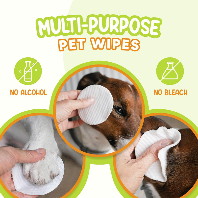 Pet Eye Wipes for Dogs & Cats | Gently Removes Tear Stains, Eye Debris, Discharge, Mucus Secretions | Chamomile Oil Pet Cleaning & Deodorizing Wipes for Eyes & Stains (100 Count) 100 Count - BeesActive Australia