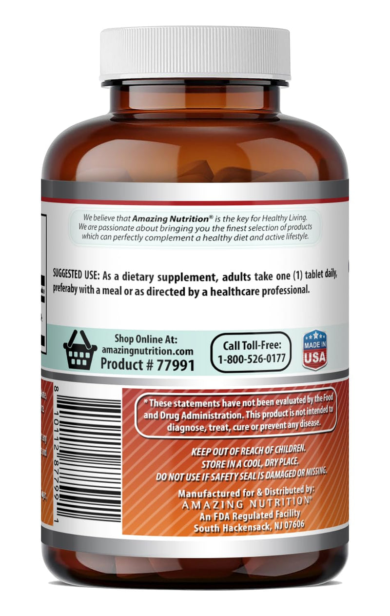 Amazing Formulas Folic Acid 5000 Mcg per Serving | Tablets Supplement | Non-GMO | Gluten-Free | Made in USA (1 Pack | 240 Count) 1 Pack | 240 Count