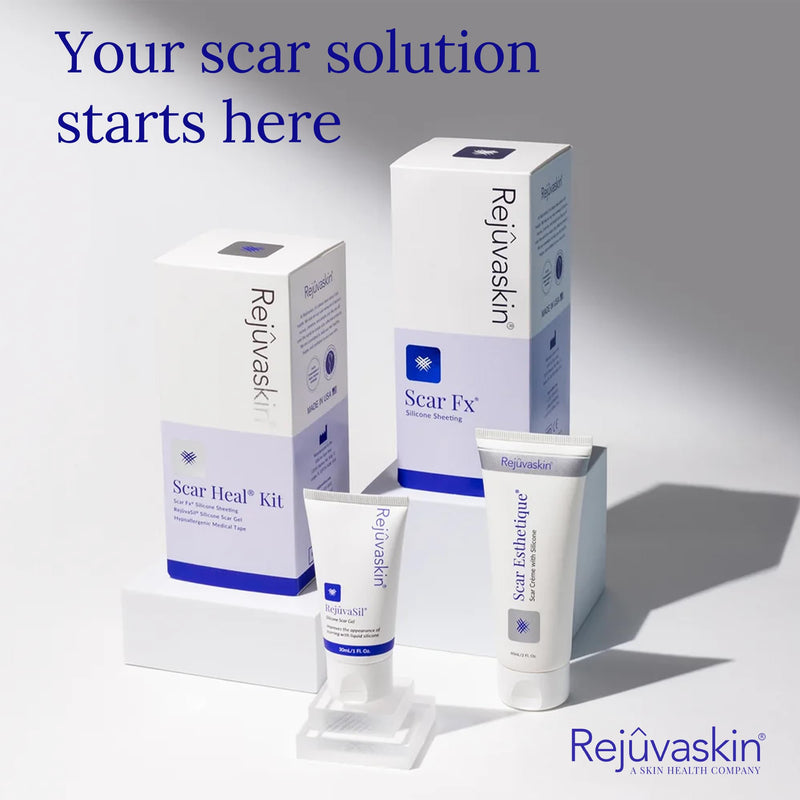 Rejuvaskin RejuvaSil Silicone Scar Gel, Scar Treatment for Surgical Scars, Burns, Keloids, Acne Scars on Face & Body, 30ml 30 ml (Pack of 1) - BeesActive Australia