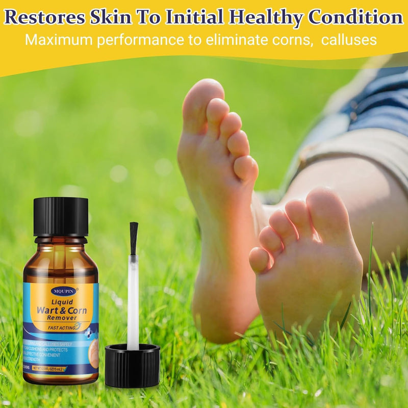 Wart & Corn Remover Liquid with Salicylic Acid, Fast Acting Wart Removal for Plantar Wart, Flat Wart, Common Wart, Corn, Callus