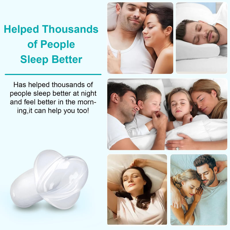 Snoring Solution, Tongue Retaining Snore Devices Stopper - Anti Snoring Devices Mouthpiece Mouth Guard for Men and Women - RS10 White Large - BeesActive Australia