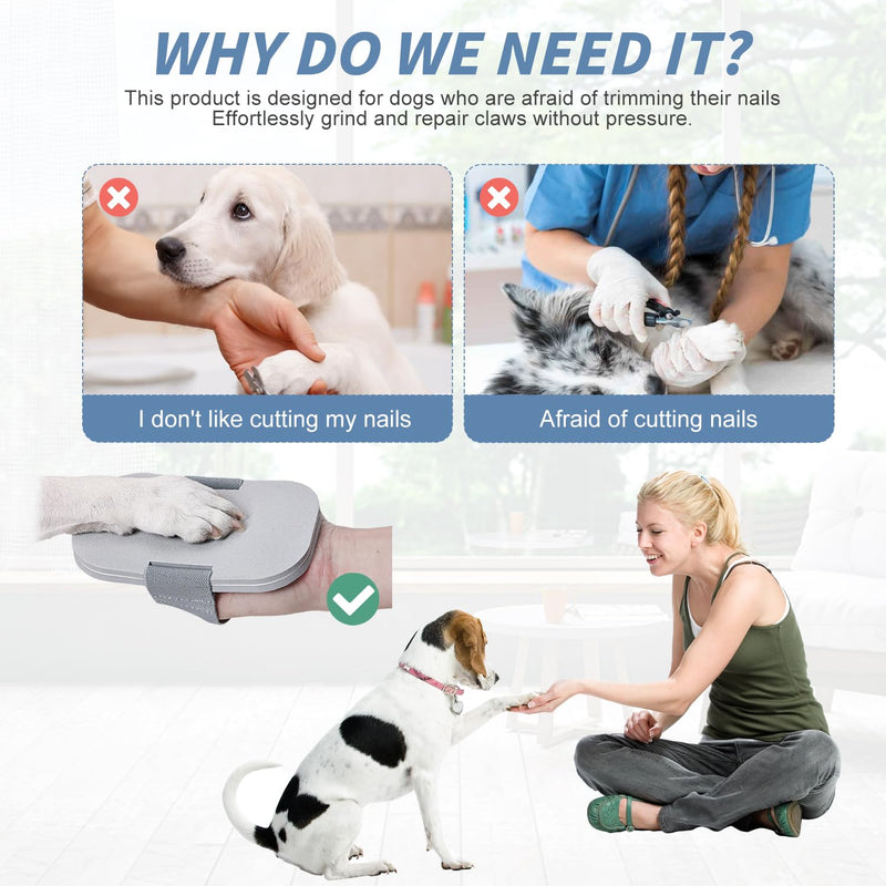 xtemtoamz Claw File Dog Claw Grinder for Dogs Scratching Board Dog, Dog Nail Grinder, Nail File for Dogs, Claw Cutter for Dogs, Claw Care for Dogs, Gray - BeesActive Australia
