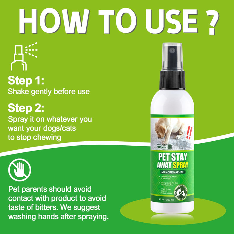Bitter Apple Spray for Dogs to Stop Chewing. No Chew Spray for Dogs Puppies. Dog Training Aids to Stop Chewing. Effective Anti-Scratch Furniture Protector. Alcohol-Free Safe Formula, 4.2 oz. - BeesActive Australia