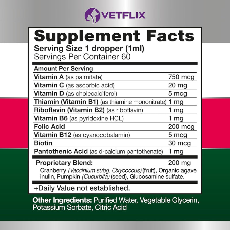 Immune & Digestive Support Bundle for Dogs, Cats, Puppies, and Kittens - 10 in 1 Pet Vitamins + Premium Probiotics - Made in USA - Supports Joint, Heart, Skin, Digestive, and Immune Health - 2 Fl Oz e