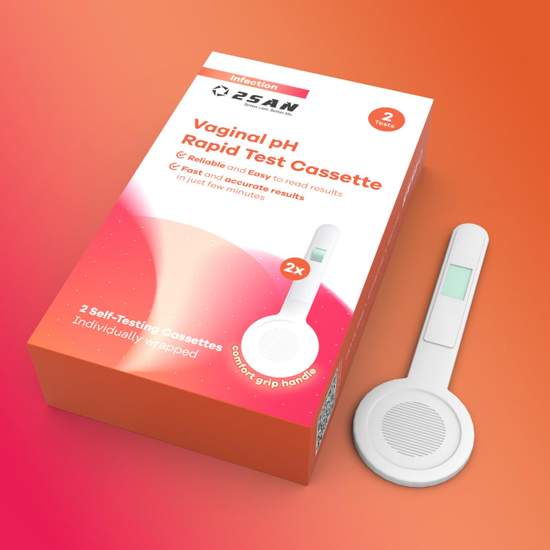 2San Vaginal pH Test Kit for Women – Fast at-Home Screening for pH Imbalance – Simple, Comfortable Self-Test – 2 Tests Total (1 Pack, 2 Tests) 2 Pack - BeesActive Australia