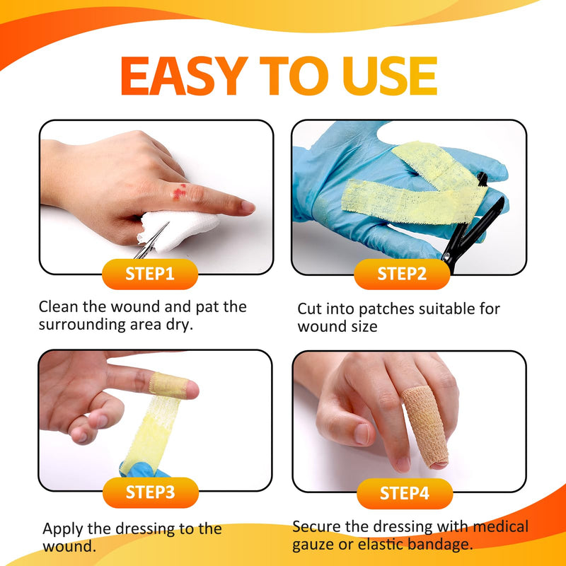 Xeroform Petrolatum Dressing 1"x8" Pack of 50, Non Stick Pads for Wounds, Non-Adherent Gauze, Fine Mesh Sterile for Wound Care, Burns, Lacerations, Skin Grafts & Surgical Incisions 1 x 8 Inch(Pack of 50）