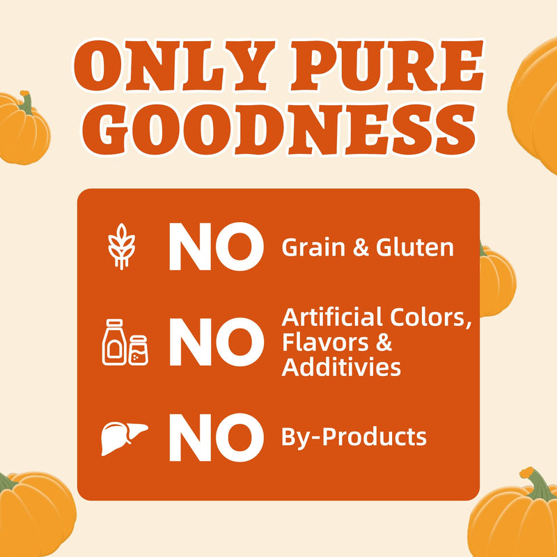 Wellix 19.75oz Pumpkin Puree for Cats & Dogs – Supports Digestive Health with Pumpkin for Cats, Soft Cat Treats, Natural Fiber Supplement as Dog Food Toppers, Kittens & Puppy Snacks