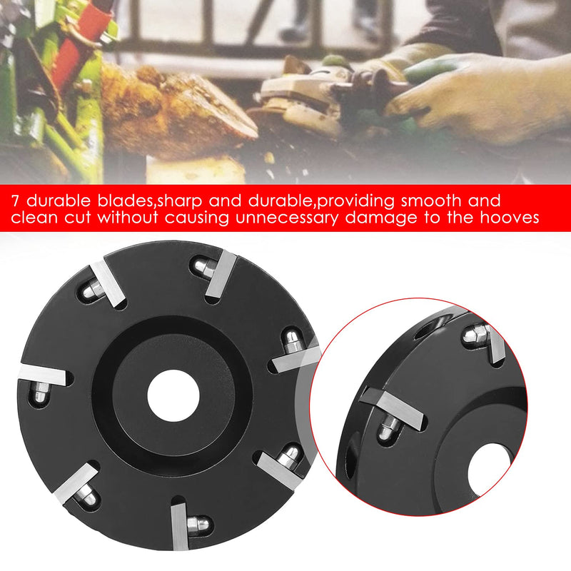 Livestock Hoof Trimming Disc Plate Hoof Trimming Discs Hoof Grinding Discs Claws Hoof Care Tool with 7 Blades Aluminum alloy - BeesActive Australia