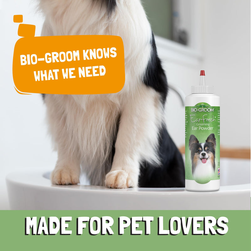 Bio-Groom Ear-Fresh Dog Grooming Ear Powder – Cat & Dog Ear Cleaner, Dog Bathing Supplies, Puppy Wash, Cruelty-Free, Made in USA, Ear Powder for Dogs – 24 g 1-Pack 24 grams - PawsPlanet Australia