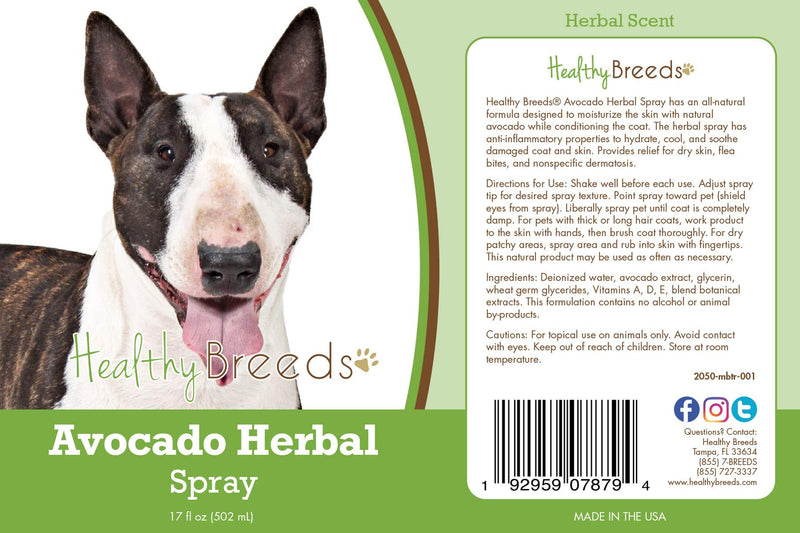 Healthy Breeds Miniature Bull Terrier Avocado Herbal Spray 17 oz