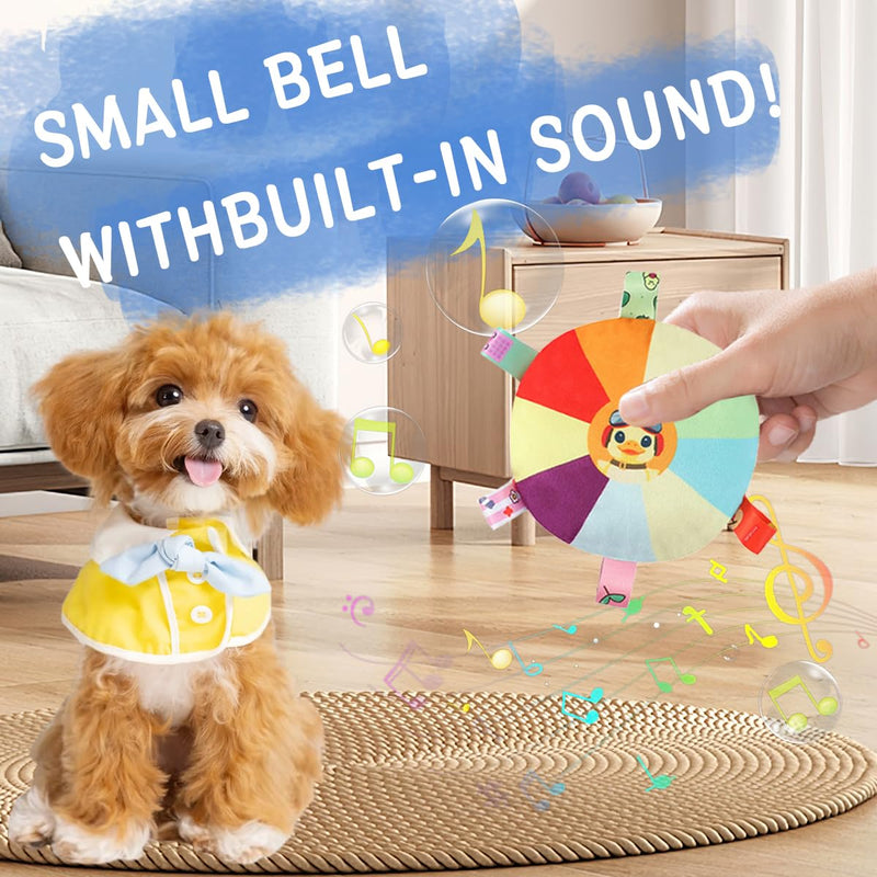 Dog Plush Sound Frisbee Toys with Internal Clock to Attract The Attention of Dogs, Dog Frisbee for Aggressive chew Dog Frisbee Toys, Frisbee Dog Toys - BeesActive Australia