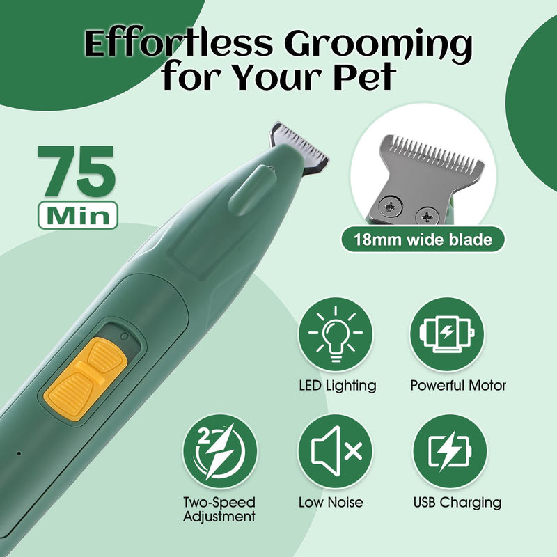 Dog Ear Hair Removal Tool – 30g Ear Powder, 5.5" Hemostat & Electric Dog Ear Trimmer – Helps Reduce Wax & Odor – Grooming Kit for Schnauzers, Poodles & Breeds with Ear Hair 3 Pack