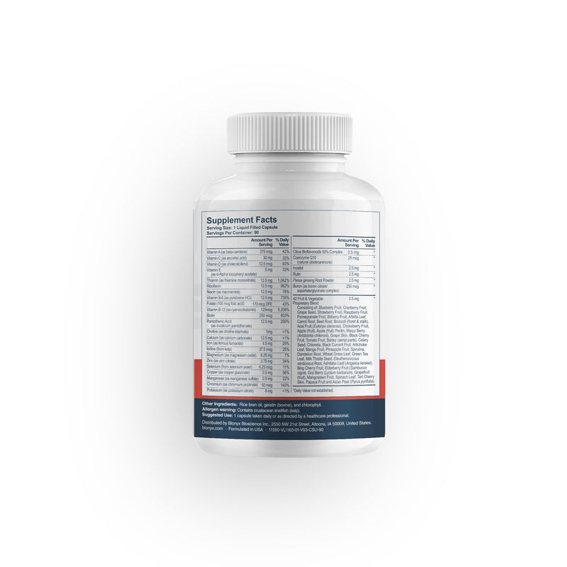 Multivit+ Athlete's Multivitamin - Whole Food-Sourced Nutrients, Supports Performance & Muscle Health, 90 Day Supply